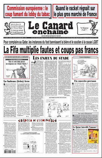 Le Canard Enchaîné - 23 Novembre 2022