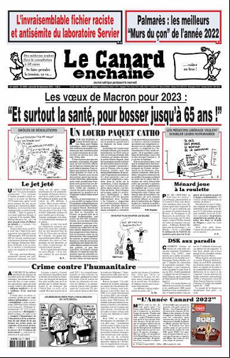 Le Canard Enchaîné - 28 Décembre 2022