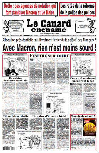 Le Canard Enchaîné du 19 Avril 2023
