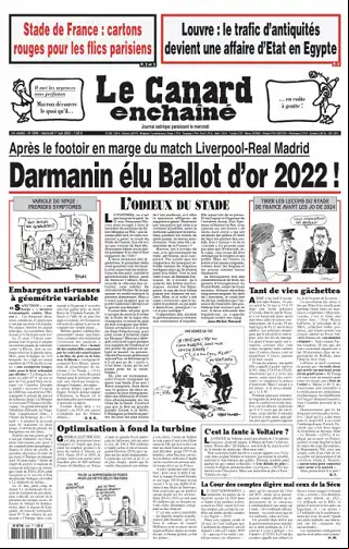 Le Canard Enchaîné du Mercredi 1er Juin 2022