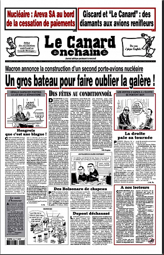 Le Canard Enchaîné - 09 Decembre 2020
