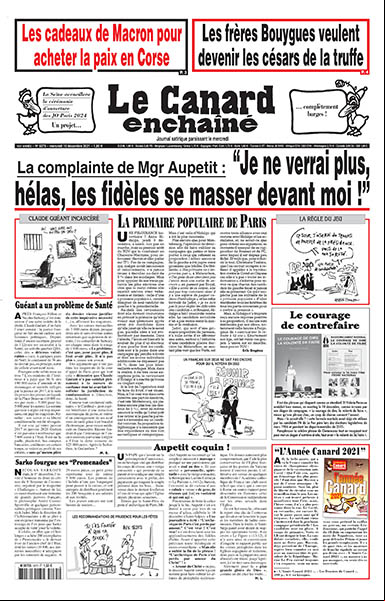Le Canard enchaîné - 15 Decembre 2021