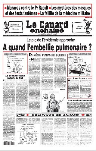 Le canard enchaîné N° 5186 du Mercredi 01 avril 2020 2020