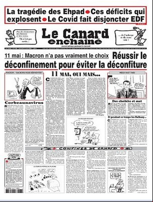 Le canard enchainé N°5188 du mercredi 15 avril 2020