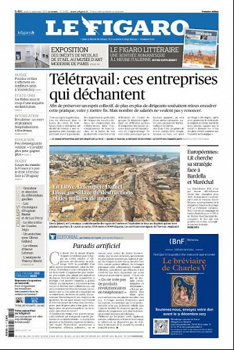 Le Figaro du Jeudi 14 Septembre 2023