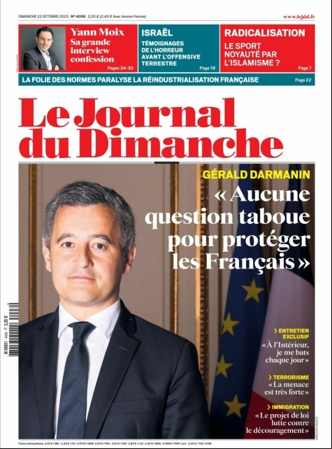 Le Journal du Dimanche - 22 Octobre 2023