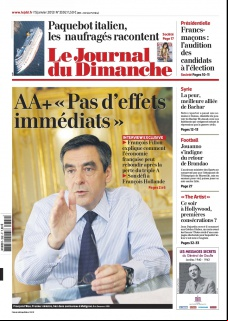 Le Journal du Dimanche N°3392 du 15 Janvier 2012