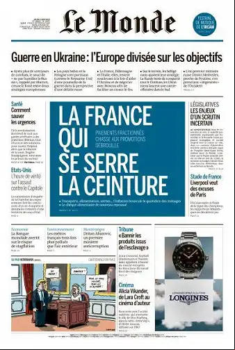 Le Monde du 09 Juin 2022