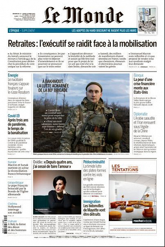 Le Monde du 12 Mars 2023