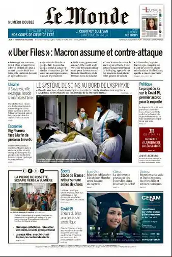 Le Monde du 14 et 15 Juillet 2022