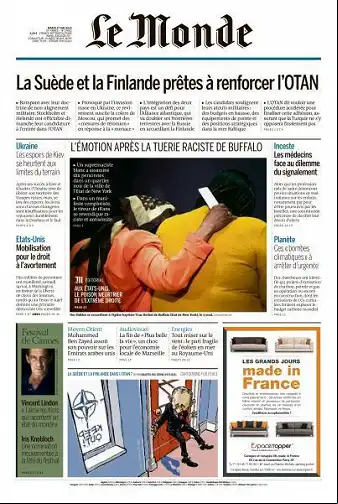 Le Monde du 17 Mai 2022