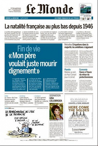 Le Monde du 18 Janvier 2023