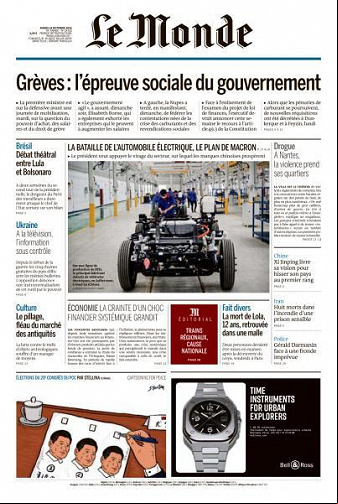 Le Monde du 18 Octobre 2022