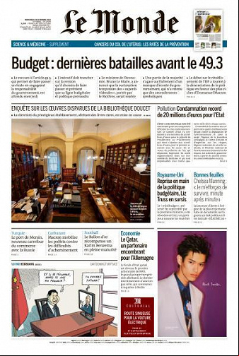 Le Monde du 19 Octobre 2022