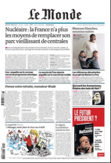 Le Monde du 1er.Fevrier 2012