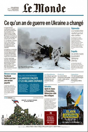 Le Monde du 21 Fevrier 2023