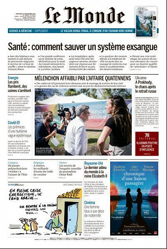 Le Monde du 21 Septembre 2022