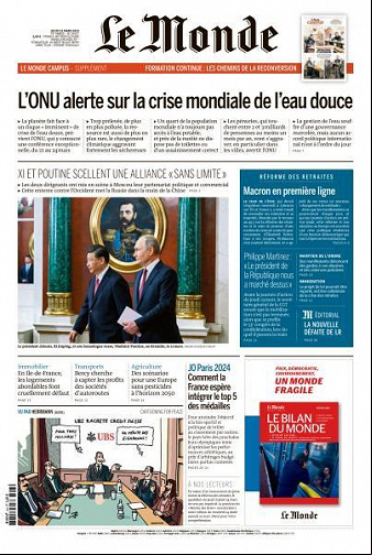 Le Monde du 23 Mars 2023