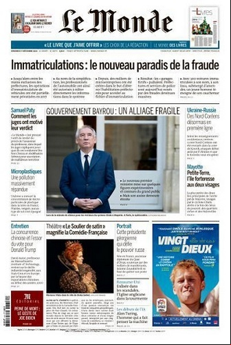 Le Monde du 27 Décembre FRENCH PDF 2024