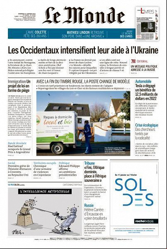 Le Monde du 27 Janvier 2023