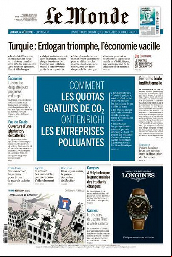 Le Monde du 31 Mai 2023