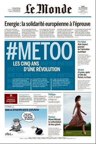 Le Monde du 6 Octobre 2022