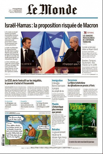 Le Monde du Jeudi 26 Octobre 2023