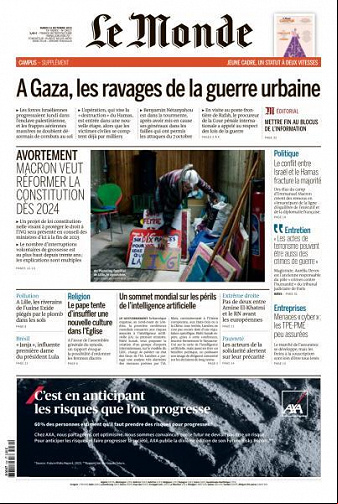 Le Monde du Mardi 31 Octobre 2023