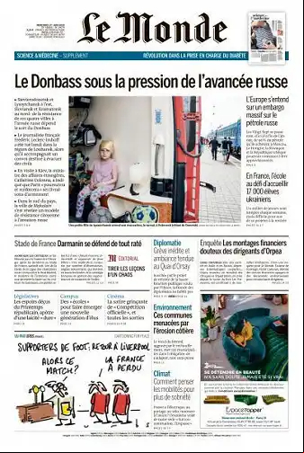 Le Monde du Mercredi 01 Juin 2022