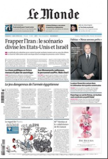 Le Monde et Supp. Tele.du 12 et 13 Fevrier 2012
