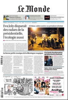 Le Monde et Supp.Tele du 29 30 Janvier 2012