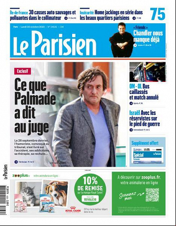 Le Parisien - 30 Octobre 2023