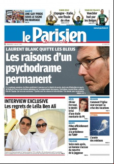 Le Parisien + Cahier de Paris du 01 Juillet 2012