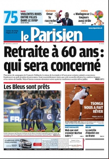 Le Parisien + Cahier de Paris du 06 Juin 2012