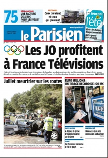 Le Parisien + Cahier de Paris du 07 Août 2012