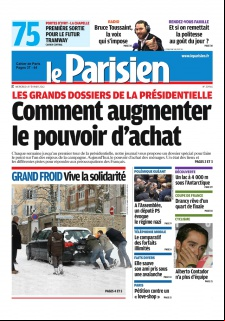 Le Parisien+ Cahier de Paris du 08 Fevrier 2012