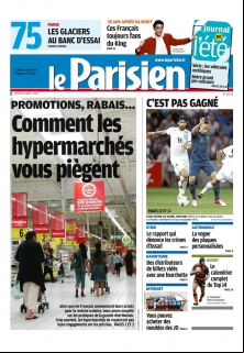 Le Parisien + Cahier de Paris du 16 Août 2012