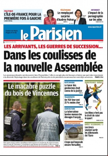 Le Parisien + Cahier de Paris du 19 Juin 2012