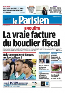 Le Parisien + Cahier de Paris du 26 Juin 2012