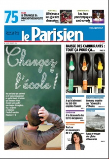 Le Parisien + Cahier de Paris du 30 Août 2012