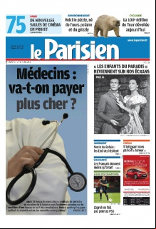 Le Parisien + Cahier Paris du 24 Octobre 2012