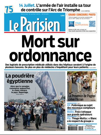 Le Parisien + cahier Paris du mercredi 10 juillet 2013 -PDF-