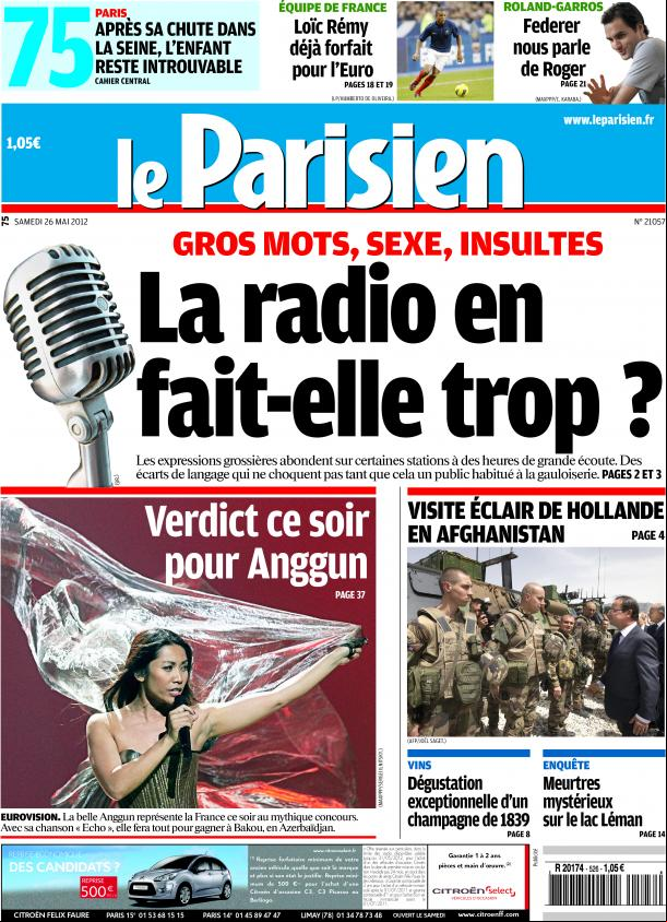 Le Parisien+ Cahier Paris du Samedi 26 Mai 2012