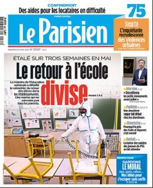 Le Parisien du 22 Avril 2020