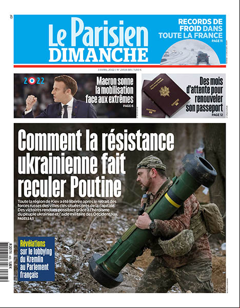 le Parisien du dimanche 03 avril 2022