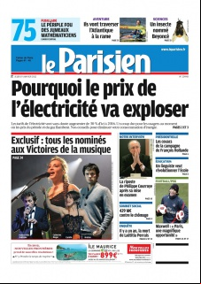 Le Parisien et cahier de paris edition du 19 Janvier 2012