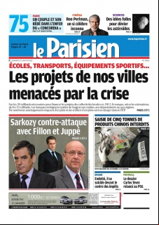 Le Parisien et cahier de paris edition du 27 Janvier 2012