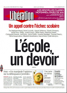 Libération edition du 12 Janvier 2012