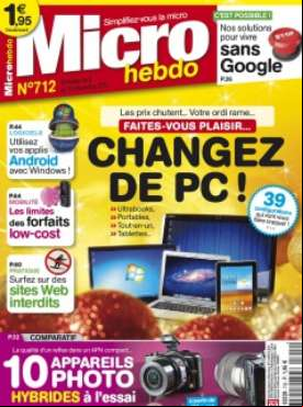 Micro Hebdo N°712 du 8 au 14 Décembre 2011