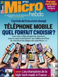Micro Hebdo N°753 Du 1er au 07 Novembre 2012